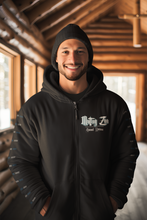 Load image into Gallery viewer, PawPaw Emeritus Fan Art- GhuleGwen- Men's/Unisex Zip Front Hoodie