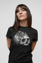Load image into Gallery viewer, Jumping Spider and Skull- Men's/Unisex or Women's T-Shirt
