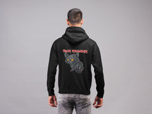 Load image into Gallery viewer, Iron Meowden- Men's/ Unisex Zip Front Hoodie