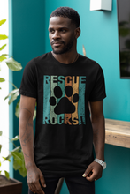 Load image into Gallery viewer, Rescue Rocks Vintage- Paw Print (with or without heart) Men's Unisex/ Women's Tshirt