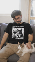 Load and play video in Gallery viewer, Rescue. Sip. Repeat. Cat- Men's/Unisex or Women's T-Shirt