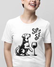Load image into Gallery viewer, Sip or Sit Dog- Men's/Unisex or Women's T-Shirt