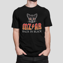 Load image into Gallery viewer, MZ/AR Cat Back in Black - Men's / Unisex T-shirt