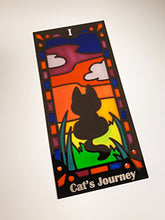 Load image into Gallery viewer, Kitty Stained Glass Looking Bookmark