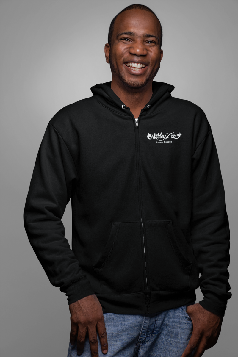 Motley Zoo Classic Logo Men's/Unisex Zip Front Hoodie – MZ BEHIND