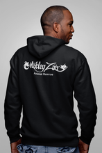 Load image into Gallery viewer, Motley Zoo Classic Logo Men's/Unisex Zip Front Hoodie