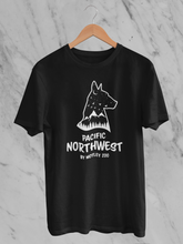 Load image into Gallery viewer, PNW Dog Silhouette Men's/Unisex or Women's T-shirt