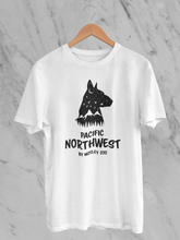Load image into Gallery viewer, PNW Dog Silhouette Men's/Unisex or Women's T-shirt