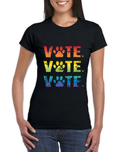 Load image into Gallery viewer, VOTE Rainbow Ombre Men&#39;s / Unisex or Women&#39;s T-shirt
