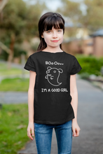 Load image into Gallery viewer, Boo!! I'm A Good Girl GHOST DOG  (Halloween Series)- Men's/ Unisex or Women's T-shirt