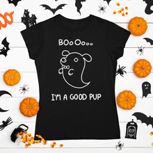 Load image into Gallery viewer, Boo!! I'm A Good Pup (Halloween Series) Men's/ Unisex or Women's T-shirt