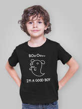 Load image into Gallery viewer, Boo!! I'm A Good Girl GHOST DOG  (Halloween Series)- Men's/ Unisex or Women's T-shirt