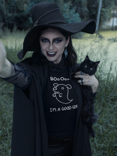 Load image into Gallery viewer, Boo!! I'm A Good Girl GHOST DOG  (Halloween Series)- Men's/ Unisex or Women's T-shirt