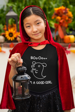 Load image into Gallery viewer, Boo!! I'm A Good Girl GHOST DOG  (Halloween Series)- Men's/ Unisex or Women's T-shirt