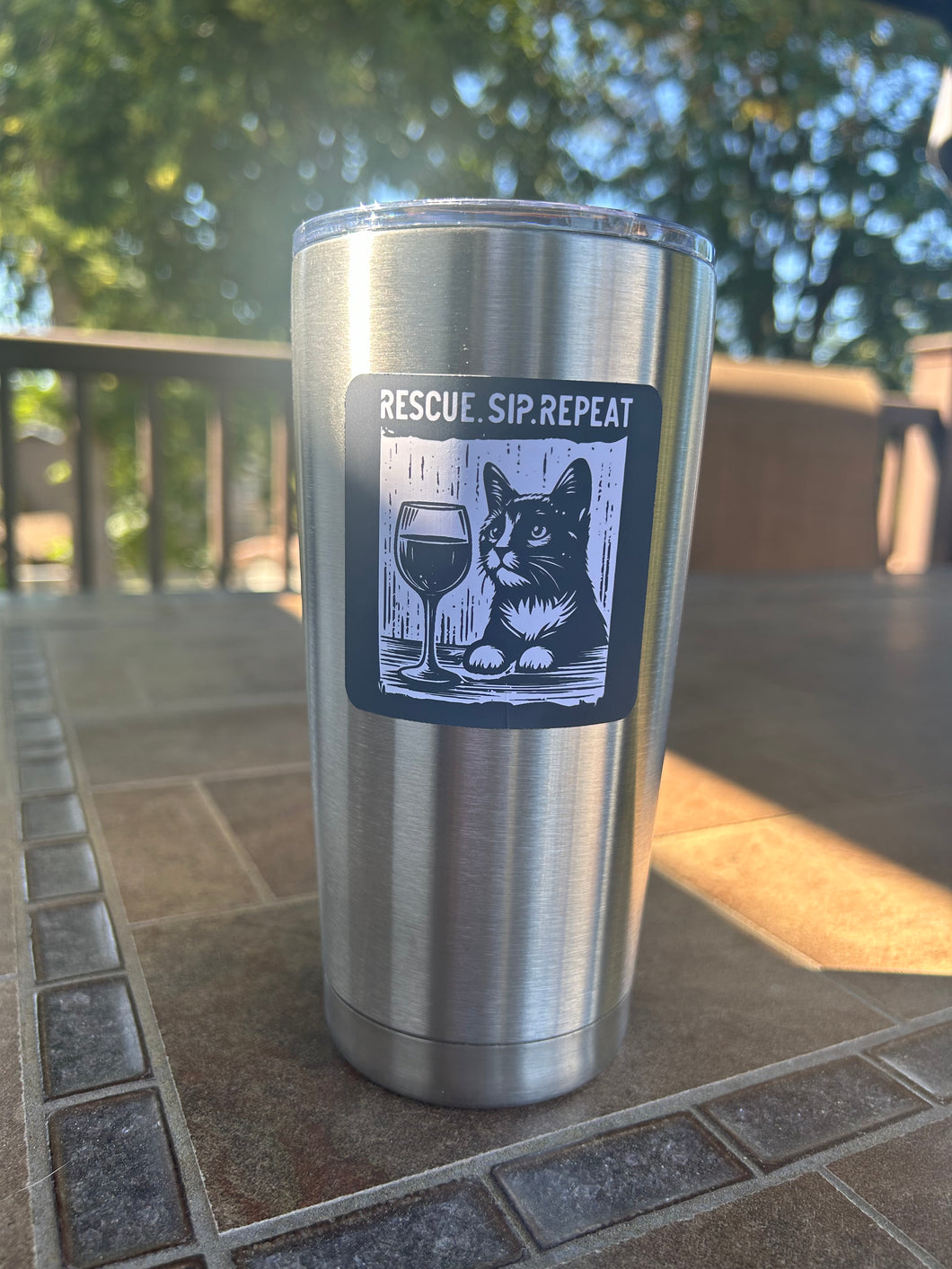 Tumbler - Rescue Sip Repeat - Cat