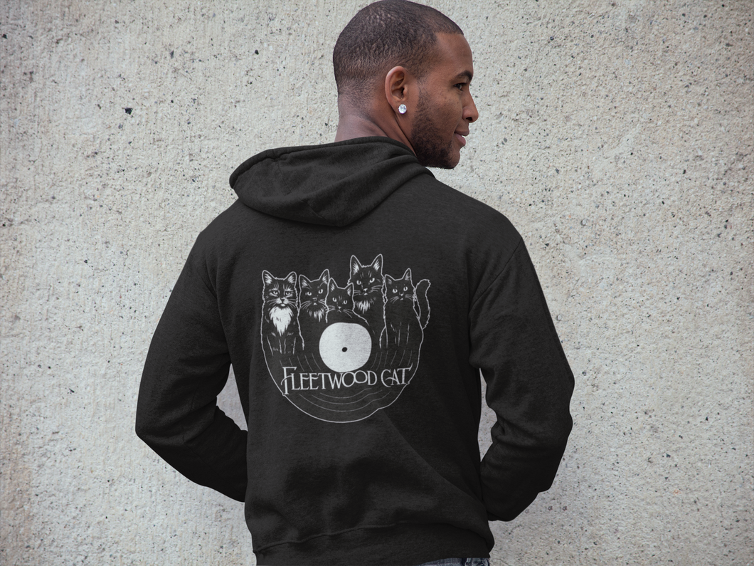 Fleetwood Cat- Men's/ Unisex Zip Front Hoodie