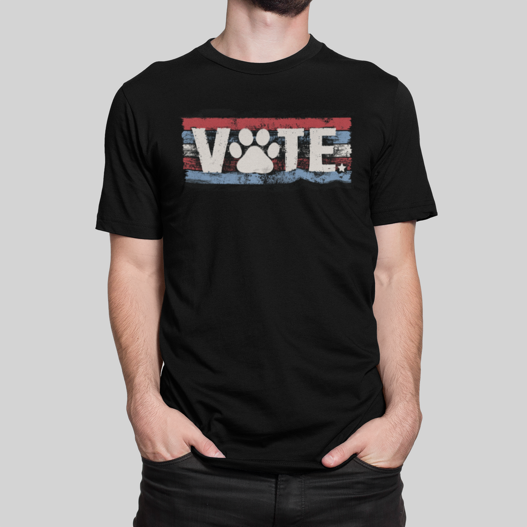 VOTE - Distressed Flag Men's / Unisex or Women's T-shirt