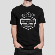 Load image into Gallery viewer, Bad Cat/Naughty Kitty University Honor Roll - Men&#39;s / Unisex T-shirt
