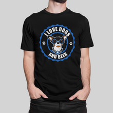 Load image into Gallery viewer, I Love Dogs &amp; Beer Men&#39;s/Unisex or Women&#39;s T-shirt
