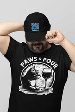 Load image into Gallery viewer, Paws &amp; Pour Cat - Men&#39;s/Unisex or Women&#39;s T-Shirt
