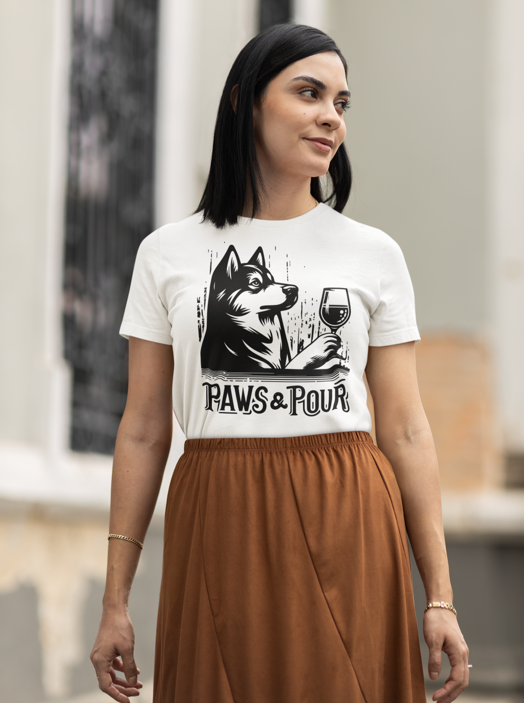 Paws & Pour Dog - Men's/Unisex or Women's T-Shirt