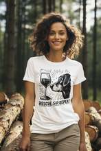 Load image into Gallery viewer, Rescue. Sip. Repeat. Dog- Men&#39;s/Unisex or Women&#39;s T-Shirt
