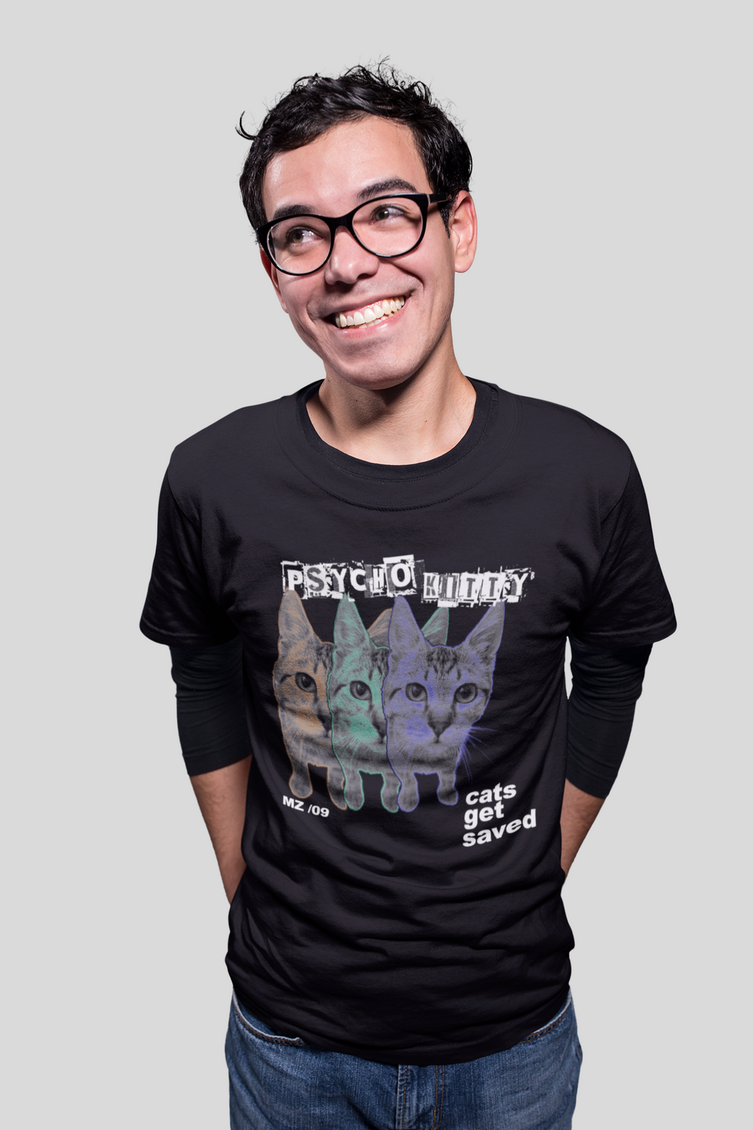 Psycho Kitty Men's/Unisex or Women's T-shirt