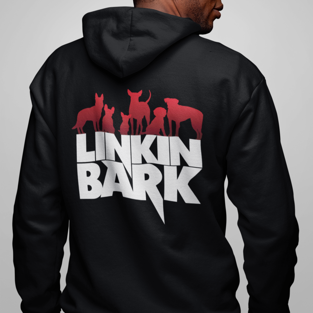 Linkin Bark Men's/ Unisex Zip Front Hoodie