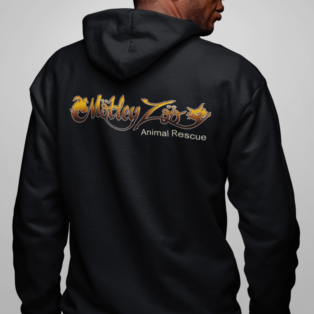 Motley Zoo Classic Logo (Full Color) Men's/Unisex Zip Front Hoodie
