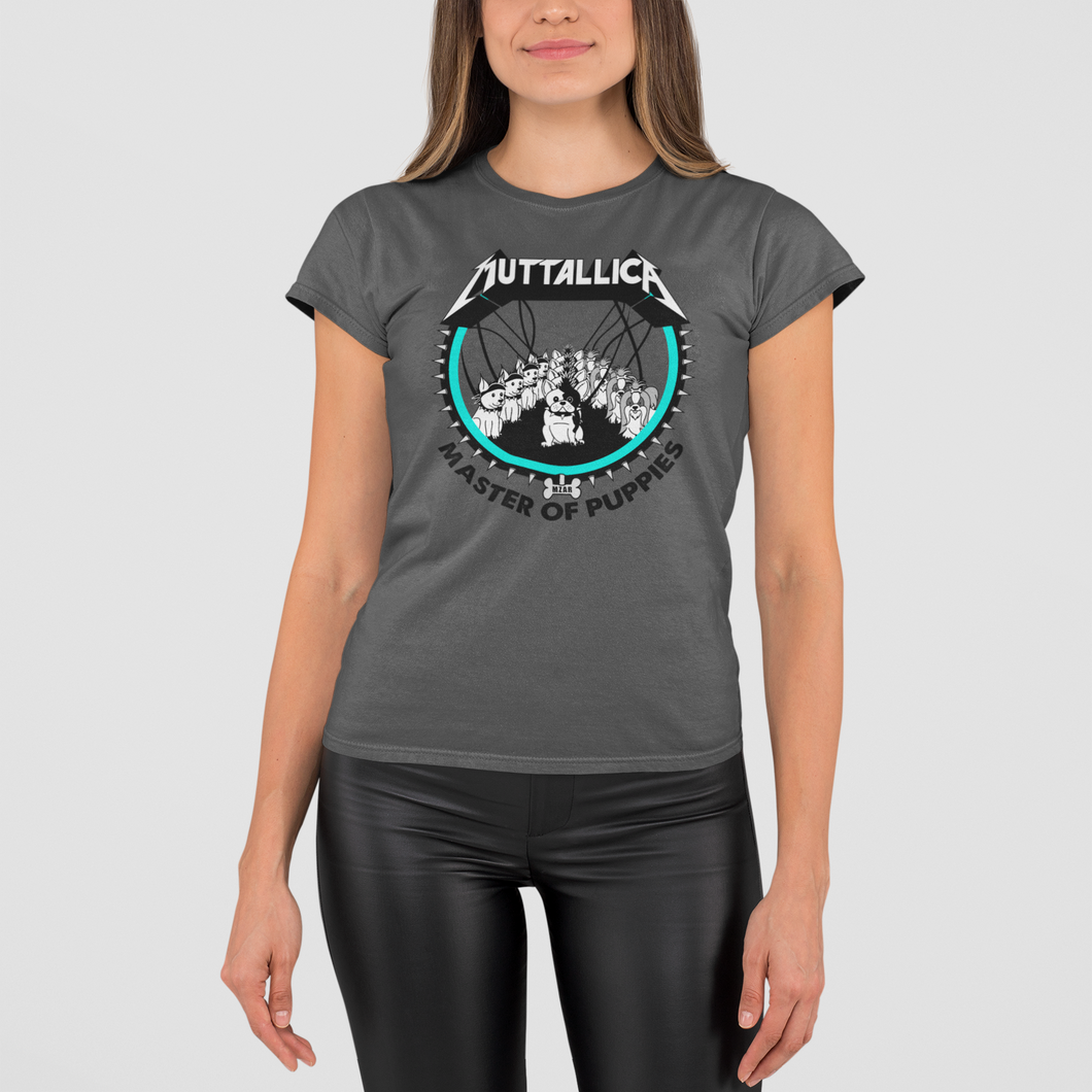 Muttallica Men's/Unisex or Women's T-shirt (Grey)