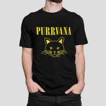 Load image into Gallery viewer, Purrrvana Men&#39;s/ Unisex or Women&#39;s T-shirt
