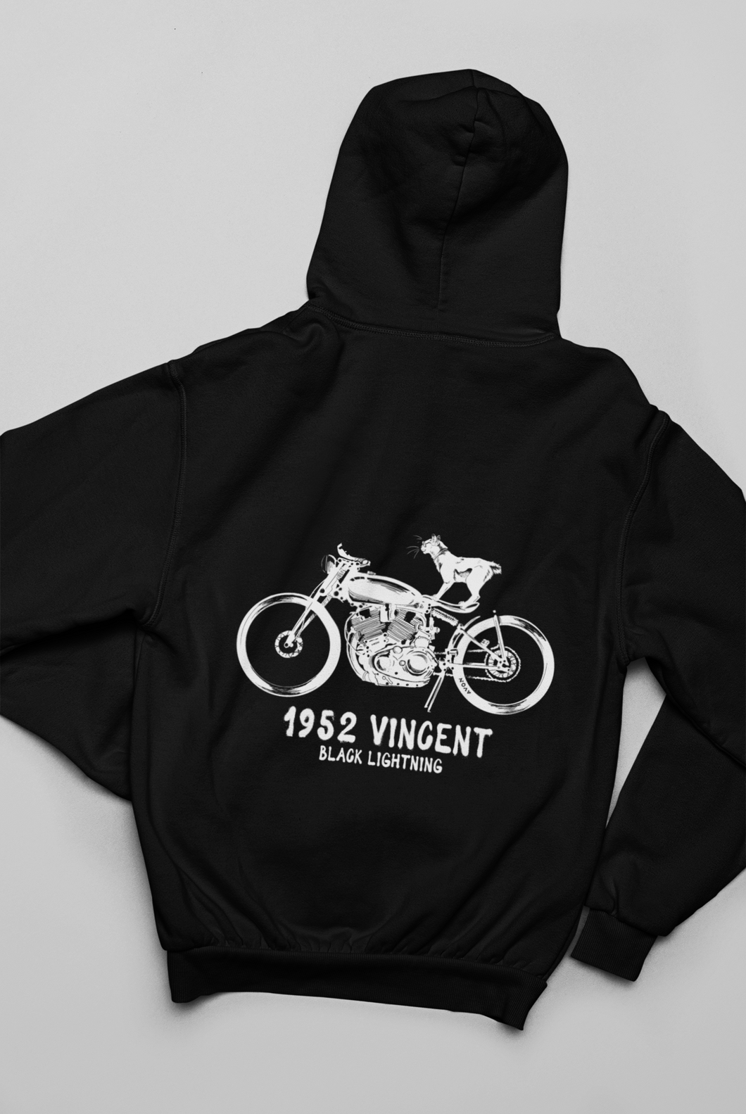 1952 Vincent Black Lightning Men's/Unisex Zip Front Hoodie