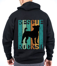 Load image into Gallery viewer, Rescue Rocks Vintage- Men&#39;s Unisex Hoodie Variety (with or without heart)
