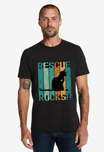 Load image into Gallery viewer, Rescue Rocks Vintage- Cat (with or without heart) Men&#39;s Unisex/ Women&#39;s Tshirt
