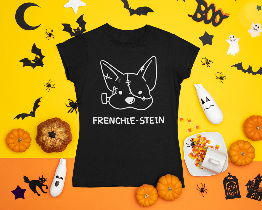 Frenchiestein (Halloween Series)-  Men's/ Unisex or Women's T-shirt