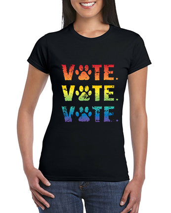 VOTE Rainbow Ombre Men's / Unisex or Women's T-shirt