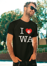 Load image into Gallery viewer, I Heart WA Men&#39;s/Unisex or Women&#39;s T-shirt
