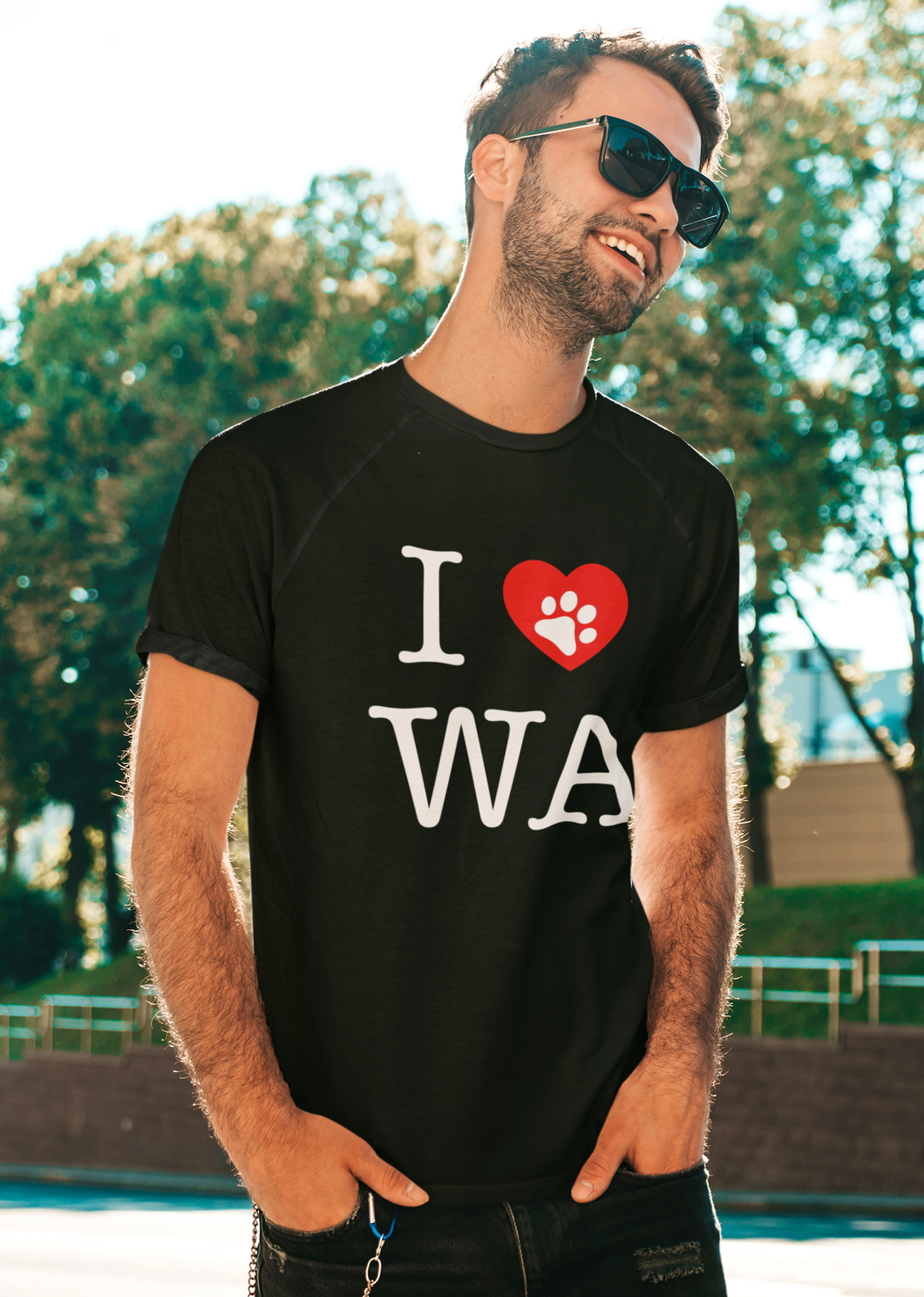 I Heart WA Men's/Unisex or Women's T-shirt